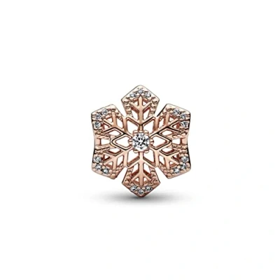 Abbildung von Pandora Festive Snowflake Charm, Damen, Größe: One Size, Rose gold plated