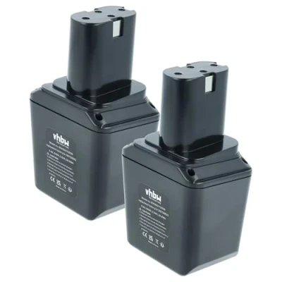 Abbildung von vhbw 2X Akku kompatibel mit Bosch GSR 9,6 V, GSG GSS VES, Vet, VES Werkzeug (3000 mAh, NiMH, V)