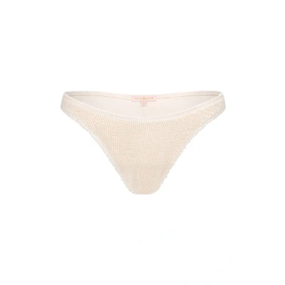 Abbildung von Moda Minx Scrunch Fixed Brazilian Bikinihose, Damen, Größe: Medium, Beige