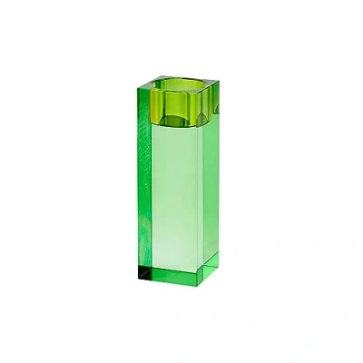 Abbildung von Gift Company Teelichthalter Sari L, Windlicht, Dekolicht, Kristallglas, Grün, 14 cm, 1096905008