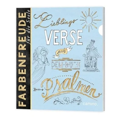 Abbildung von Lieblingsverse aus der Bibel Psalmen: Zum Ausmalen gestaltet