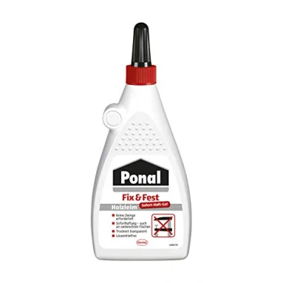 Abbildung von Ponal Umleimer Holzleim Fix &amp; Fest 200 g Flasche, trocknet