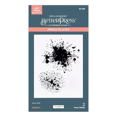 Abbildung von Spellbinders Wildflowers BetterPress Plate Splatters (BP 288)