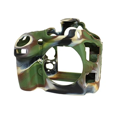 Abbildung von easyCover Silikon Kameratasche Schutz für Ihre Kamera Nikon D800/D800E Camouflage