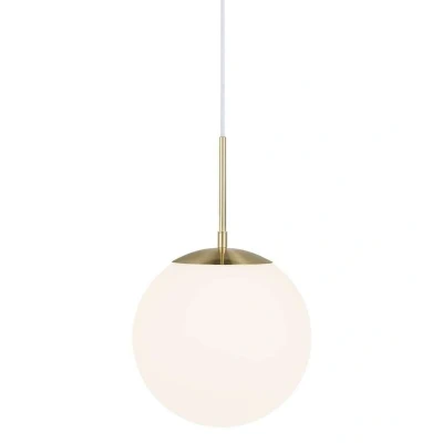 Abbildung von Nordlux Pendelleuchte GRANT, ohne Leuchtmittel, Hängeleuchte, Mundgeblasenes Glas, Messing Style