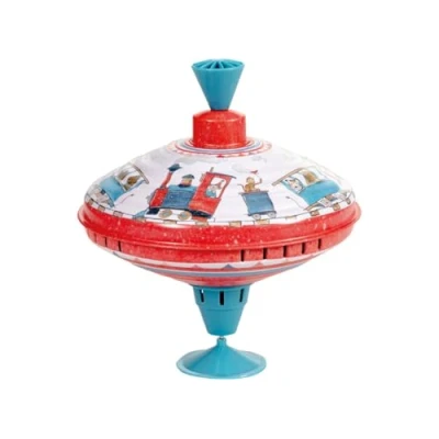 Abbildung von Brummkreisel Motiv Zug, Durchmesser 18cm Kinderkreisel