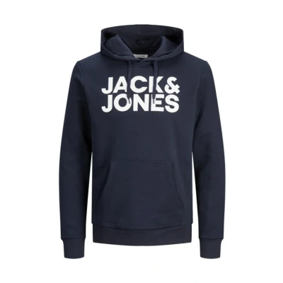 Abbildung von Jack &amp; Jones Ecorp LOGO NOOS Kapuzenpullover navy, Herren, Größe: Small, Navy