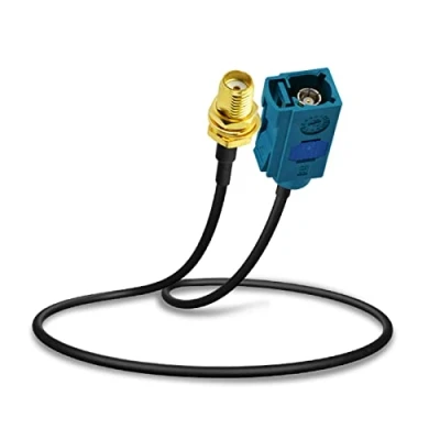 Abbildung von Bingfu GPS DAB Antenne Adapterkabel Fakra Z Buchse auf SMA Auto Verlängerungskabel 30cm für Stereo Android Head Unit Navigation UKW Radio 4G LTE Telematik Bluetooth Modul