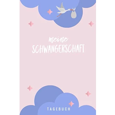 Abbildung von MEINE SCHWANGERSCHAFT TAGEBUCH: A5 Notizbuch blanko als Geschenk für Schwangere Geschenkidee werdene Mütter Schwangerschafts tagebuch Kalender Erinnerungsalbum