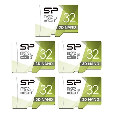 Abbildung von Silicon Power Micro SD Karte mit Adapter, 32 GB, 5er Pack