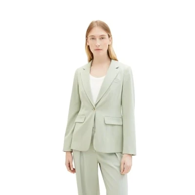Abbildung von TOM TAILOR Damen Regular Fit Basic Blazer, 34895 Desert Green, 32