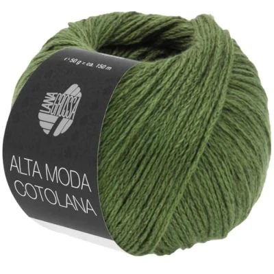 Abbildung von LANA GROSSA Alta Moda Cotolana 0047 grün Häkelwolle, 150 m