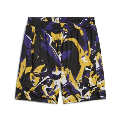Abbildung von Puma kurze Sporthose, Herren, Größe: Medium, Team violet aop