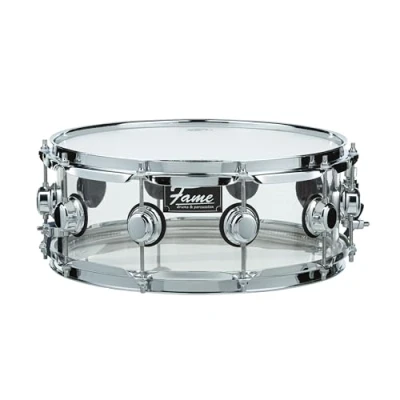 Abbildung von Fame Crystallica Snare 14&quot;x5,5&quot; Clear Acryl Drum