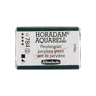 Abbildung von Schmincke HORADAM® AQUARELL feinste Künstler Aquarellfarben, 784 Perylengrün, 14 043, 1/1 Näpfchen