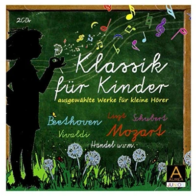 Abbildung von Klassik für Kinder: Ausgewählte Werke kleine Hörer unter anderem von Beethoven, Mozart, Vivaldi, Liszt, Schubert und Händel, 2 CDs (AUREA Classic)