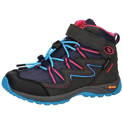 Abbildung von Brütting Atlanta HIGH VS Hikingschuh für Kinder, Größe: 31, Grau türkis pink Nylon