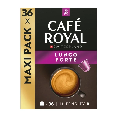 Abbildung von 2,30 Rabatt Café Royal Lungo Forte 36 Kapseln 1 stück 200 g