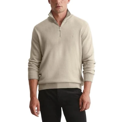 Abbildung von Marc OߴPolo Herren Strickpullover mit Stehkragen Regular Fit, Beige (Dapple Gray), S