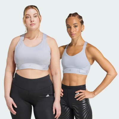 Abbildung von adidas Performance Fastim Sportbh mit starker Stützkraft, Damen, Größe: LxC D, halo silver