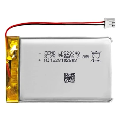 Abbildung von EEMB Lithium Polymer Akku 3,7 V 750mAh 523048 Wiederaufladbarer Lipo mit JST Anschluss für VXI Blue Parrott bestätigen Sie die Polarität des Geräts und Anschlusses vor dem Kauf