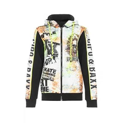 Abbildung von Cipo &amp; Baxx Sweatjacke, Herren, Größe: Small, White