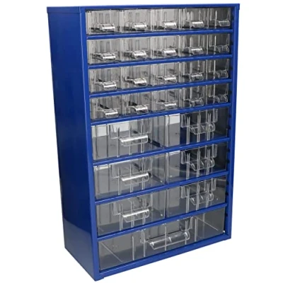 Abbildung von KOTARBAU® Werkstatt Aufbewahrungsbox mit Schubfächern 306x460x155 Sortierkasten 20K6M1G Kleinteilemagazin Metall Blue