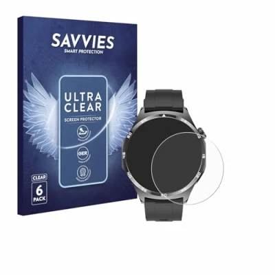 Abbildung von Savvies 6 Stück Schutzfolie für Marsyu MT300 1.43&quot; Displayschutz Folie Ultra Transparent