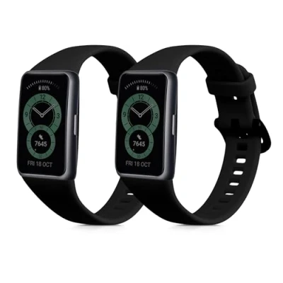 Abbildung von kwmobile Uhrenarmband 2x Sportarmband für Huawei Band 6, Armband TPU Silikon Set Fitnesstracker