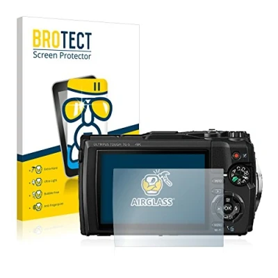 Abbildung von BROTECT Schutzglas für Olympus Tough TG 5 Schutzfolie Panzer Folie Glas [Extrem Kratzfest 9H, Anti Fingerprint, Ultra Transparent]