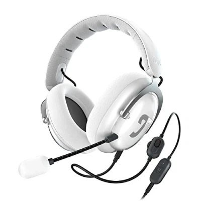 Abbildung von Teufel ZOLA Gaming Kopfhörer mit 7.1 USB Soundkarte, DTS Headphone:X® 2.0 Surround Sound,Einstellbarer Mikrofonarm HD Kondensator Mikrofon, PC, Bequeme Passform Hellgrau