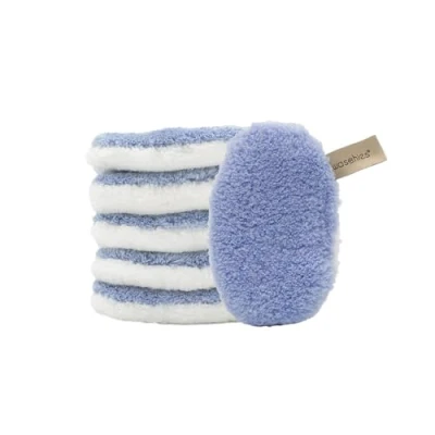 Abbildung von waschies waschbare Abschmink &amp; Reinigungspads 6er Set Cornflower Edition, wiederverwendbar, hautschonend, hypoallergen, supersoft Abschminkpads für Erwachsene Jugendliche, Alle Hauttypen