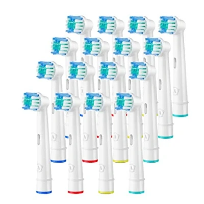 Abbildung von Aster Aufsteckbürsten Kompatibel mit Oral B Professionelle Elektrische Bürstenköpfe Classic Precision Clean Fit Professional Care 16 Stück