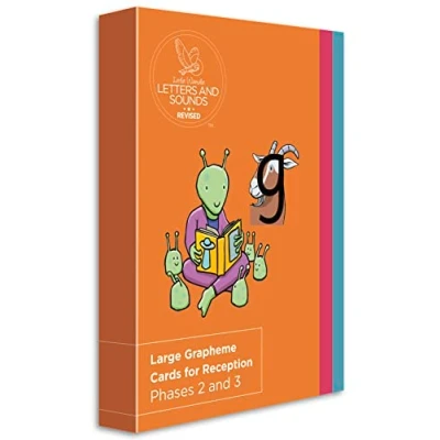 Abbildung von Large Grapheme Cards for Reception: Phases 2 and 3 (Big Cat Phonics Little Wandle Letters Sounds Revised)