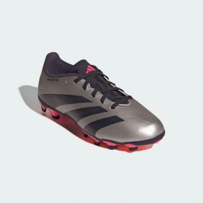Abbildung von adidas Performance Predator League MG J Fußballschuhe für festen Untergrund platinum metallic aurora black turbo Kinder, Größe: 37 1/3 Schuhe