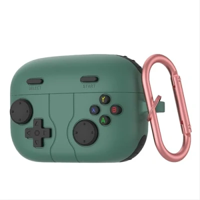 Abbildung von GIOPUEY Hülle Kompatibel mit Sony LinkBuds S, Niedlich Spaß Cartoon Silikon TPU Schutzhülle Schlüsselbundhaken Case Cover für Jungen Mädchen Männer Frauen Green