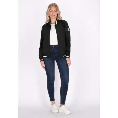 Abbildung von Schmuddelwedda College Bomberjacke, Damen, Größe: 40, Schwarz