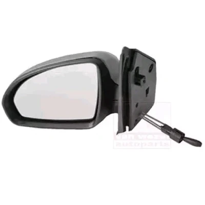 Abbildung von Außenspiegel Van Wezel 2911813 links grundiert Komplettspiegel, konvex, für manuelle Spiegelverstellung, Einstellung: Seilzug SMART: Fortwo II Coupe