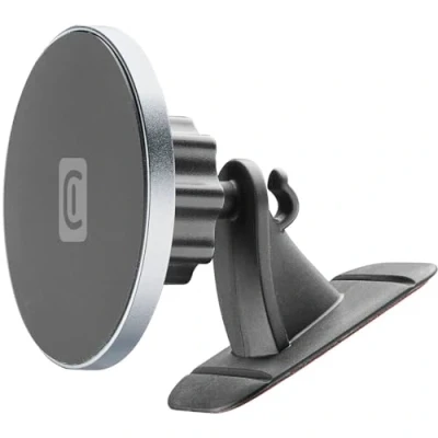 Abbildung von cellularline Touch Mag Adhesive Magnetischer Auto Smartphone Halter mit Klebebefestigung kompatibel dem MagSafe System beweglich und 360 Grad Drehung