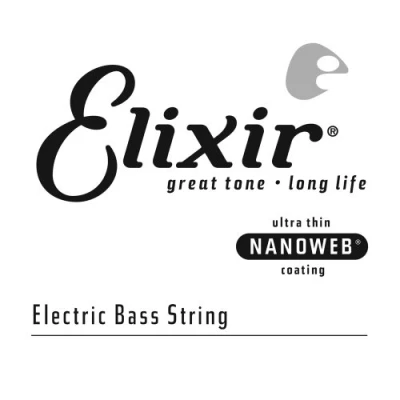 Abbildung von Elixir® Saiten Nickel Wound E Bass Einzelsaite mit NANOWEB® Beschichtung, Long Scale (.085)