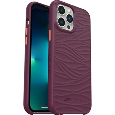Abbildung von LifeProof Wake Hülle für iPhone 13 Pro Max/iPhone 12 Max, stoßfest, Sturzschutz bis 2 Meter, schlanke schützende Hülle, Nachhaltig hergestellt aus recyceltem Ozeanplastik, Lila
