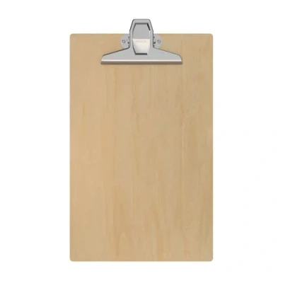 Abbildung von MAUL Klemmbrett A4 MAULtilia Hochwertiges Holz im Hochformat Stabiles zum Aufhängen Clipboard mit Vintage Klemmer 36.9 x 22 37 cm Braun