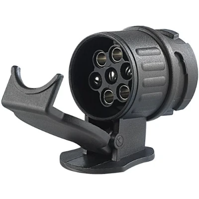 Abbildung von Lescars Anhänger Adapter: Kfz Anhängerkupplungs Adapter 13 polig auf 7 (Anhängerstecker)