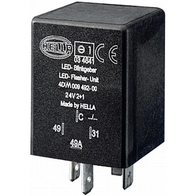 Abbildung von HELLA 4DM 009 492 001 Blinkerrelais 24 mit Halter für Anhänger