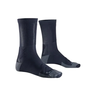 Abbildung von X Socks Gravel Discover Crew Fahrradsocke Schwarz Unisex Grösse 35 38
