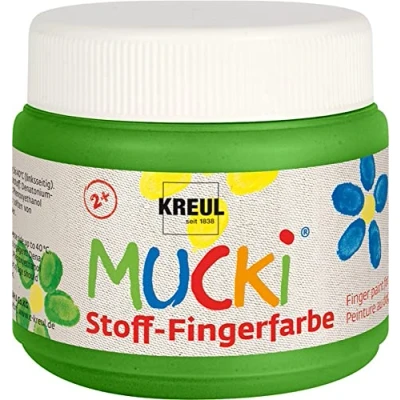 Abbildung von Kreul Textilfarbe Mucki Stoff Fingerfarbe grün 150 ml