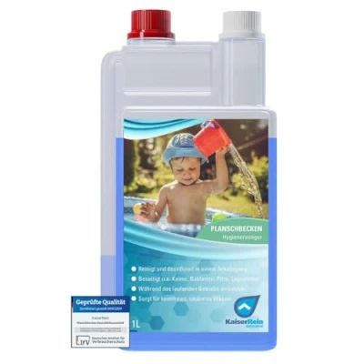 Abbildung von KaiserRein Planschbecken und Pool Desinfektion 1L zur Reinigung von Kinder Schwimmbad I Desinfizieren ohne Chlor