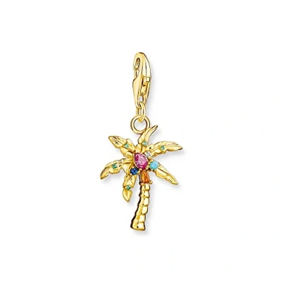 Abbildung von THOMAS SABO Charm Einhänger Palme, 1934 488 7, mit Glas Keramik Stein, Korund (synth), Zirkonia (synth)