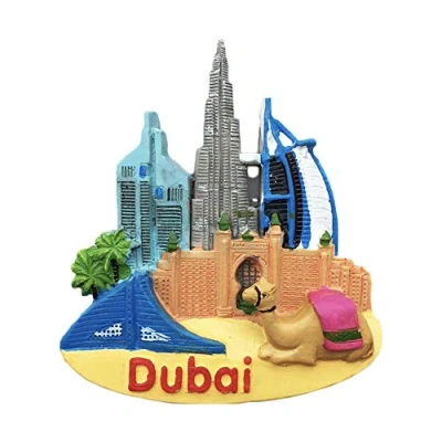 Abbildung von Dubai 3D Burj Khalifa Kühlschrankmagnet Reiseaufkleber Souvenirs Home &amp; Kitchen Dekoration Kollektion aus China