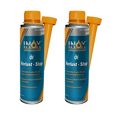 Abbildung von INOX® Öl Verlust Stop Additiv, 2 x 250 ml Zusatz verhindert Ölleck im Motor, für alle KFZ Motoren